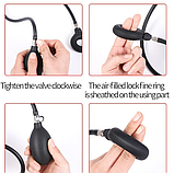 Кільце посилення та продовження ерекції надувне, ерекційне кільце з грушею для накачування, інтимні іграшки, фото 9