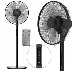 Вентилятор підлоговий EBERG HYG 45 см 60 Вт з пультом ДК і таймером Чорний