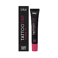Фарба для брів і вій TATTOO TINT Dark Grey ZOLA 15 мл