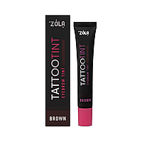 Фарба для брів і вій TATTOO TINT Brown ZOLA 15 мл
