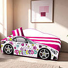 Ліжко машина Принцеса Еліт КОМПЛЕКТ з матрацом, дитяче ліжко авто з вбудованим матрацом Спорт, фото 5