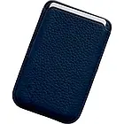Картхолдер iLera NAPA leather Wallet 1.0 for iPhone, Deep Blue (шкіряний гаманець), фото 3