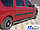 Бічні пороги труби на Dacia Logan MCV 2004-2014 Підніжки труби Дачія Логан МЦВ D60 з пластиковими накладками, фото 3