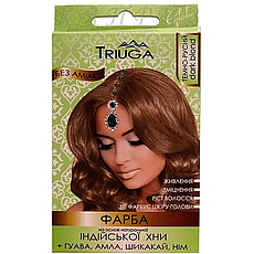 Фарба для волосся Triuga на основі хни природна Темно-русявий 25 г