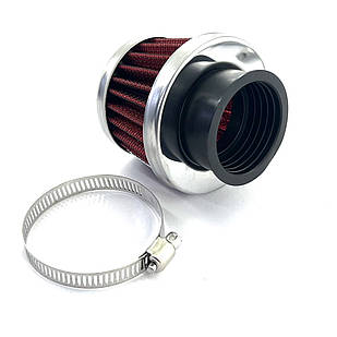 Фільтр повітряний нульовий 35 мм прямий конус червоний малий