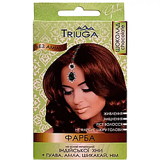 Фарба для волосся Triuga на основі хни природна Шоколад 25 г