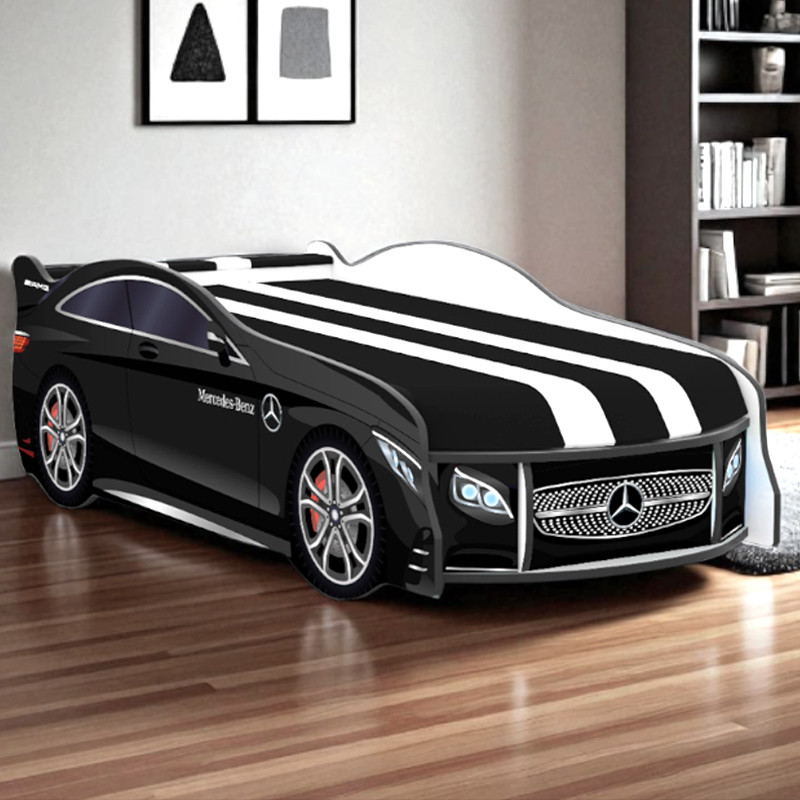 Ліжко машина МЕРСЕДЕС СПЕЙС SPACE 1800х800 КОМПЛЕКТ з матрацом, фото 1