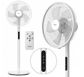 Вентилятор підлоговий EBERG HYG 45 см 60 Вт з пультом ДК і таймером Білий