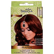Фарба для волосся Triuga на основі хни природна Коричневий 25 г