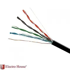 Кабель UTP 4х2х0,51 Cu (зовнішній монтаж, зі сталевим дротом)
