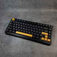 Бездротова механічна клавіатура AULA F75 Black Grey