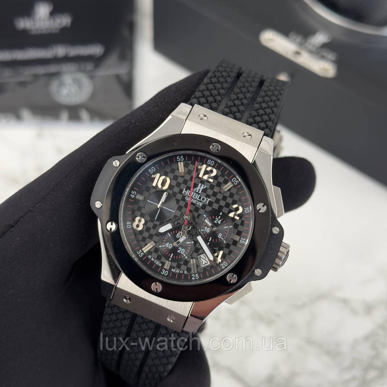 Годинник чоловічий H u b l o t 5829 Chronograph Ceramica, фото 1