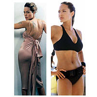 Дакімакура 150 х 50 см Анджеліна Джолі Angelina Jolie Лара Крофт Подушка с наволочкой двостороння