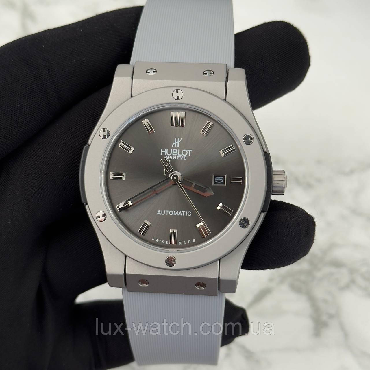 Годинник наручний H u b l o t 5826 Classic Fusion Grey-Silver-Mate, фото 1