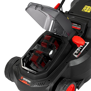 Газонокосарка акумуляторна безщіткова 2х20В 370мм INTERTOOL STORM (WT-9216) без АКБ, без ЗУ, фото 3