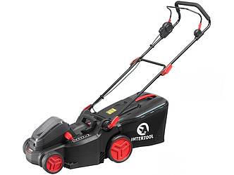 Газонокосарка акумуляторна безщіткова 2х20В 370мм INTERTOOL STORM (WT-9216) без АКБ, без ЗУ, фото 1
