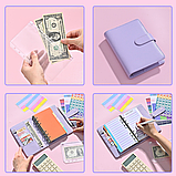 Блокнот-планер для грошей формат А6, планер бюджету та зберігання фінансів, органайзер для ведення обліку доходу, фото 4