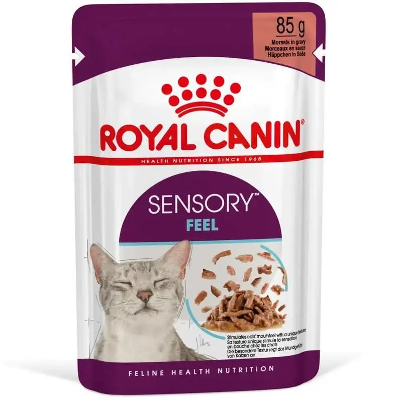 Royal Canin Sensory Feel Gravy (Роял Канін Сенсорі шматочки) вологий корм для перебираних кішок 85 г х 12 шт.