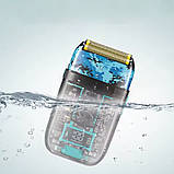 Бездротовий шейвер VGR V-352 з дисплеєм акумуляторна міні електробритва дорожня з usb зарядкою, фото 4