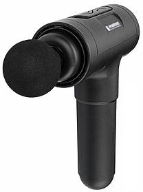 Масажний вібраційний пістолет 6 насадок Powermat PM-MAS-1800BM масажер потужний для тіла