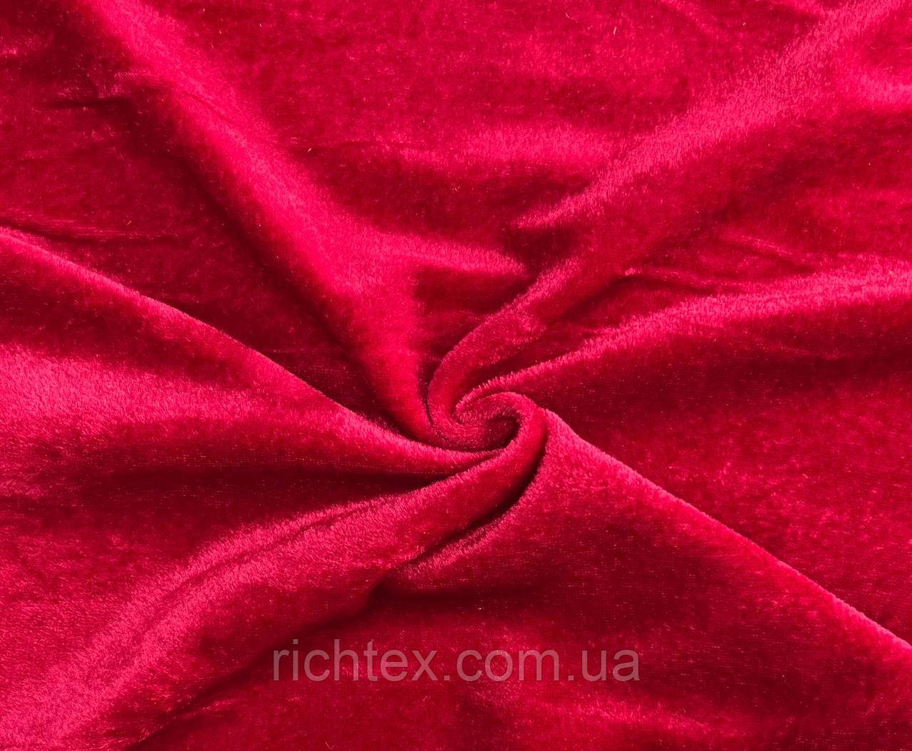 Велюр Стрейч Червоний, фото 1