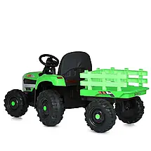 Дитячий електромобіль трактор з причепом John Deere M 5733EBLR-5 (USB, мотори 2x30W, акум.12V10AH), фото 5