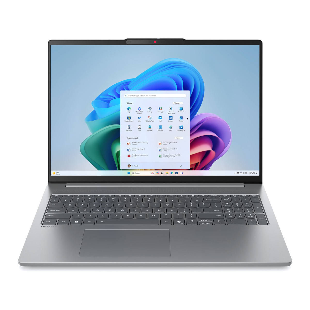 Ноутбук Lenovo IdeaPad Slim 5 16IRH10 (83HS007LRA) Luna Grey, фото 1