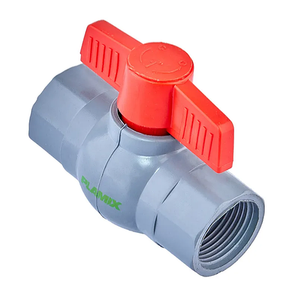 Кран кульовий Plamix PVF-1" FF PVC (PM0627), фото 1