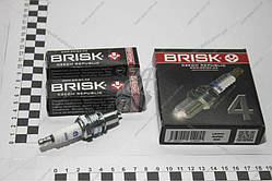 Свічка запалювання Ланос, Сенс, 8 клапанів інжектор зазор 0,7 мм з резистором ключ 21 кратно 4(LR15YC) (BRISK)