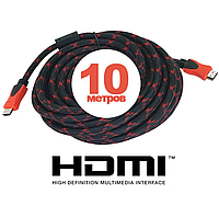 HDMI кабель для ігрових консолей і телевізорів Кабель для передавання роздільної здатності 1080p Кабель hdmi-hdmi 10 м плоский