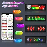 Гнучка LED-панель Matrix Panel Fullcolor LED-панель для авто з Bluetooth Світлодіодна LED-панель пульт + телефон, фото 5