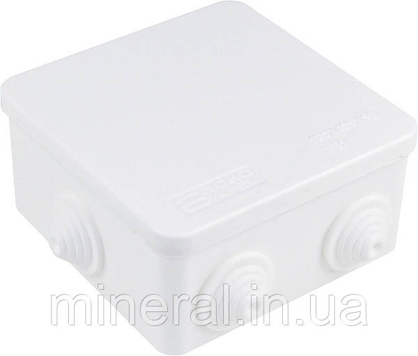 Коробка розподільча серії UAtmo РК 100*100*50, IP65, біла, зов.монтажу, (уп. 9шт) | АСКО-УКРЕМ (A0150170029)
