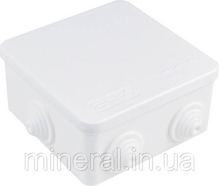 Коробка розподільча серії UAtmo РК 100*100*50, IP65, біла, зов.монтажу, (уп. 9шт) | АСКО-УКРЕМ (A0150170029), фото 1