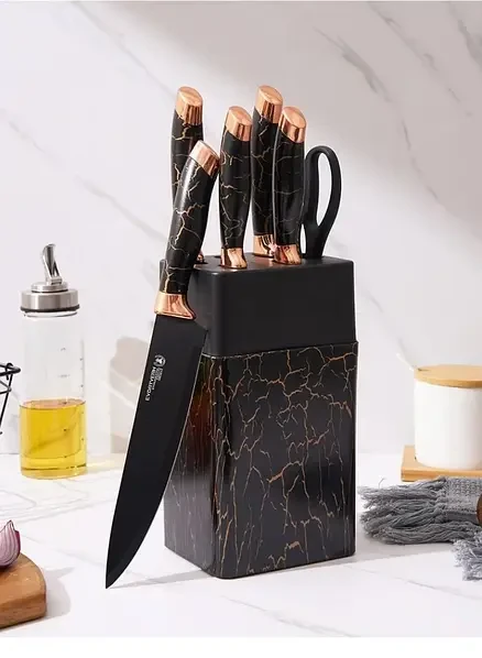 Набір ножів із неіржавкої сталі Evdrtverh, 7 шт., фото 1