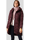 Подовжений жіночий пуховик Finn Flare FW18-11011-807 бордовий L, фото 2