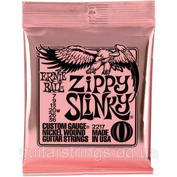 Струны для электрогитары Ernie Ball 2217 Zippy Slinky 7-36, фото 1