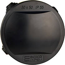 Коробка розподільча серії UAtmo РК 50*50, чорна, зов.монтажу, (уп. 25шт) | АСКО-УКРЕМ (A0150170036), фото 2