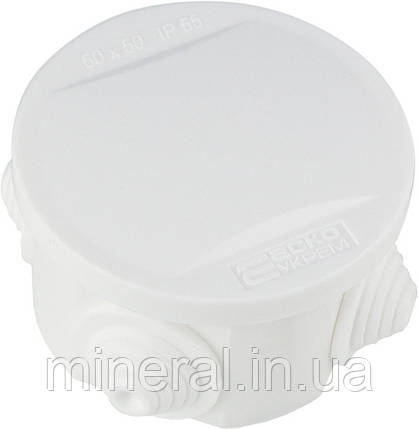 Коробка розподільча серії UAtmo РК 50*50, IP65, біла, зов.монтажу, (уп. 9шт) | АСКО-УКРЕМ (A0150170027), фото 1