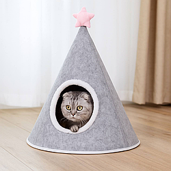 Намет для тварин сіра 50х63 см B40303JA3 / Будинок для тварин / Лежак для котів