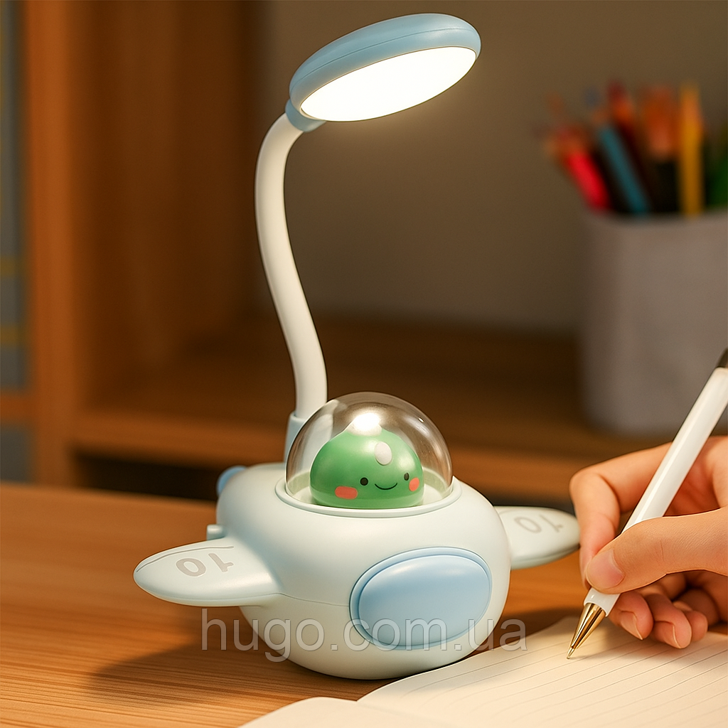 Настільна світлодіодна лампа "Літак", 5 Вт, AB-TD58 / Дитяча лампа нічник / Лампа у формі літака, фото 1