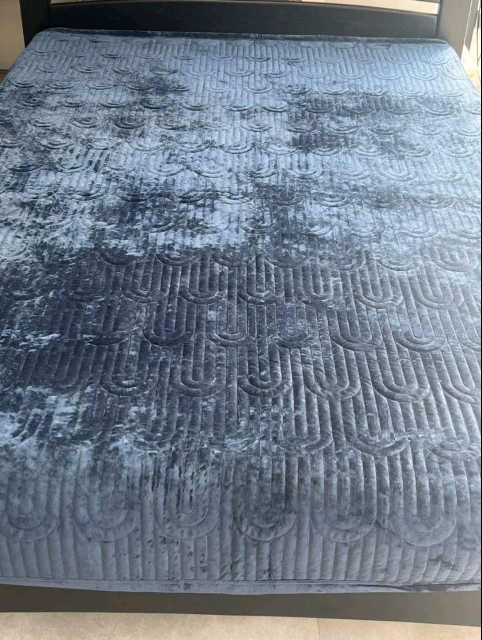 Покривало стьобане велюрове 220*240 см, фото 1