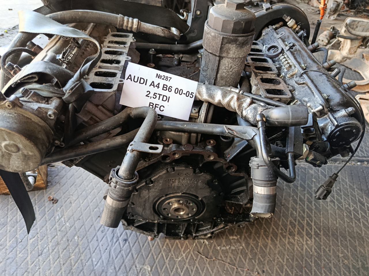 №287 Двигун 2.5TDI BFC для AUDI A4 B6 00-05, фото 1