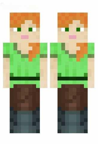 Дакімакура 150х50 см Алекс Майнкрафт Minecraft Подушка з наволочкою обнімашка двухсторння, фото 1