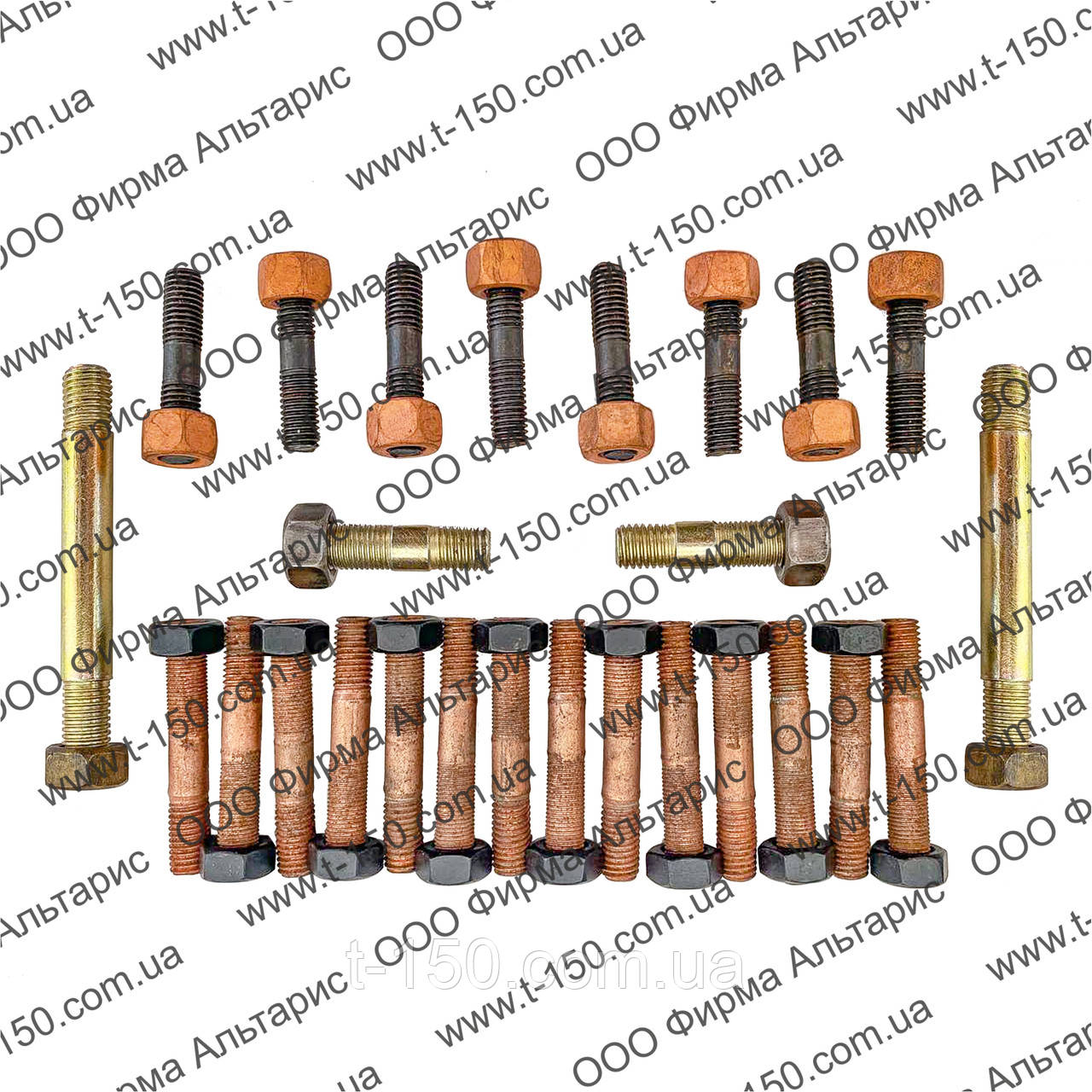 Комплект шпильок для кріплення колектора ЗІЛ-130/131, повний, фото 1