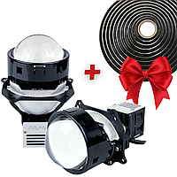 Автомобильные светодиодные линзы AMS ULTIMATE U7 3.0 F 55вт белый свет на ближний и дальний