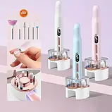 Прилад для манікюру та педикюру в домашніх умовах з УФ лампою й насадками фрейзер для дому лампа для манікюру, фото 4