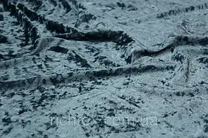 Оксамит Мармур сіро-блакитний