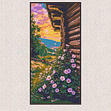 Алмазна мозаїка/вишивка Квітковий літній вечір 40*80 см Орігамі OD 5114, фото 6