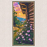 Алмазна мозаїка/вишивка Квітковий літній вечір 40*80 см Орігамі OD 5114, фото 3