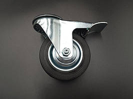 Колесо 100 мм, поворотне, під болт, 70 кг